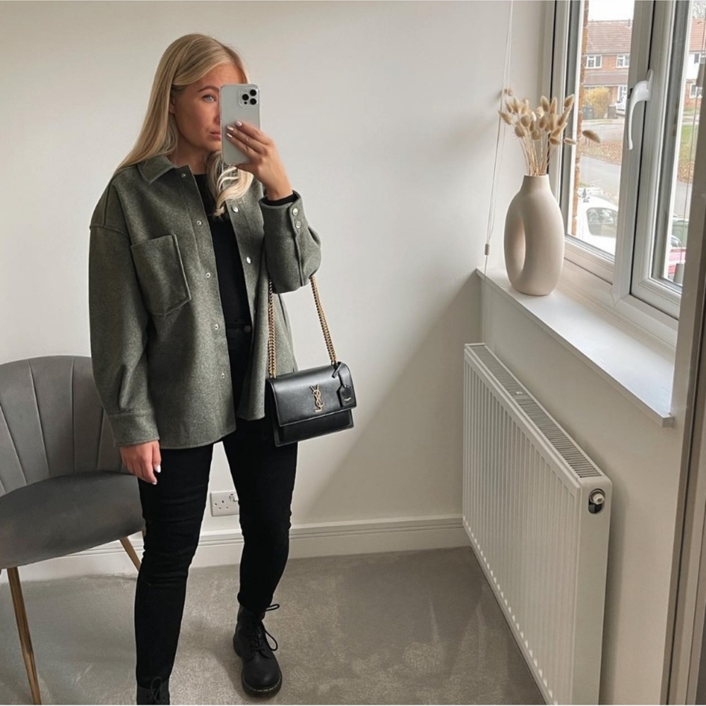 Zara | Buttoned Shacket Soft Overshirt